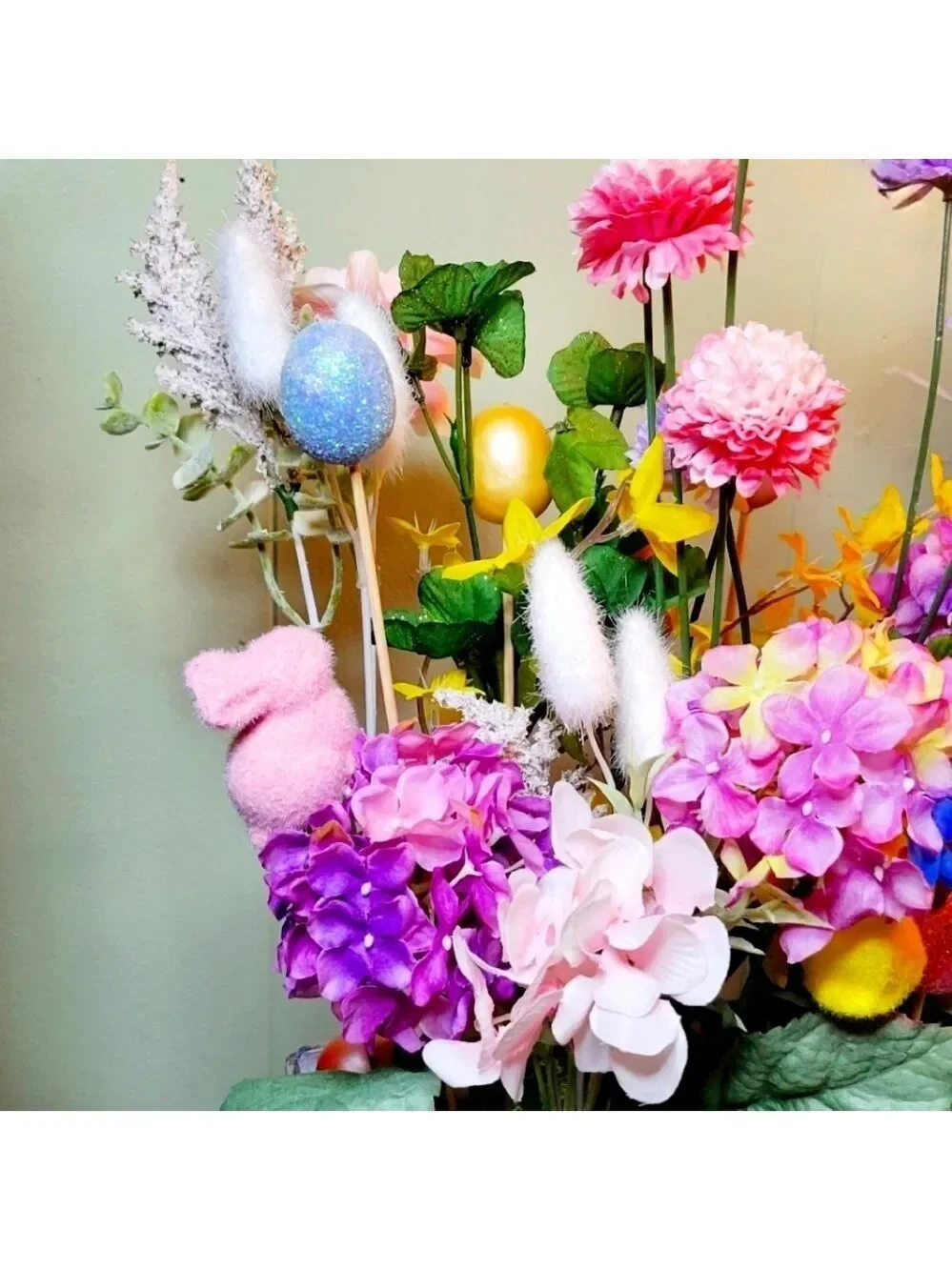 Handcrafted Easter Table Decor Planter 10x4